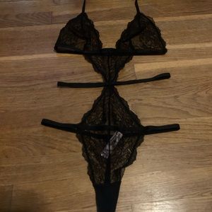 Victoria Secret Chantilly Lace Medium Black